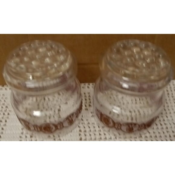 Libbey Bar Glasses Copper Penny Design Vintage Set Of 2 Low Ball Barware MCM - Picture 6 of 7